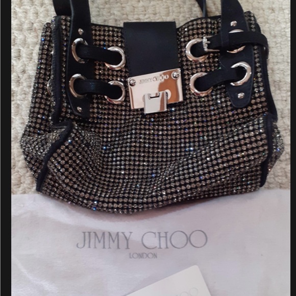 ‼️WOW‼️CRYSTAL Rhinestone JIMMY CHOO BAG‼️EUC ! LIMITED EDITION‼️ - Picture 5 of 16